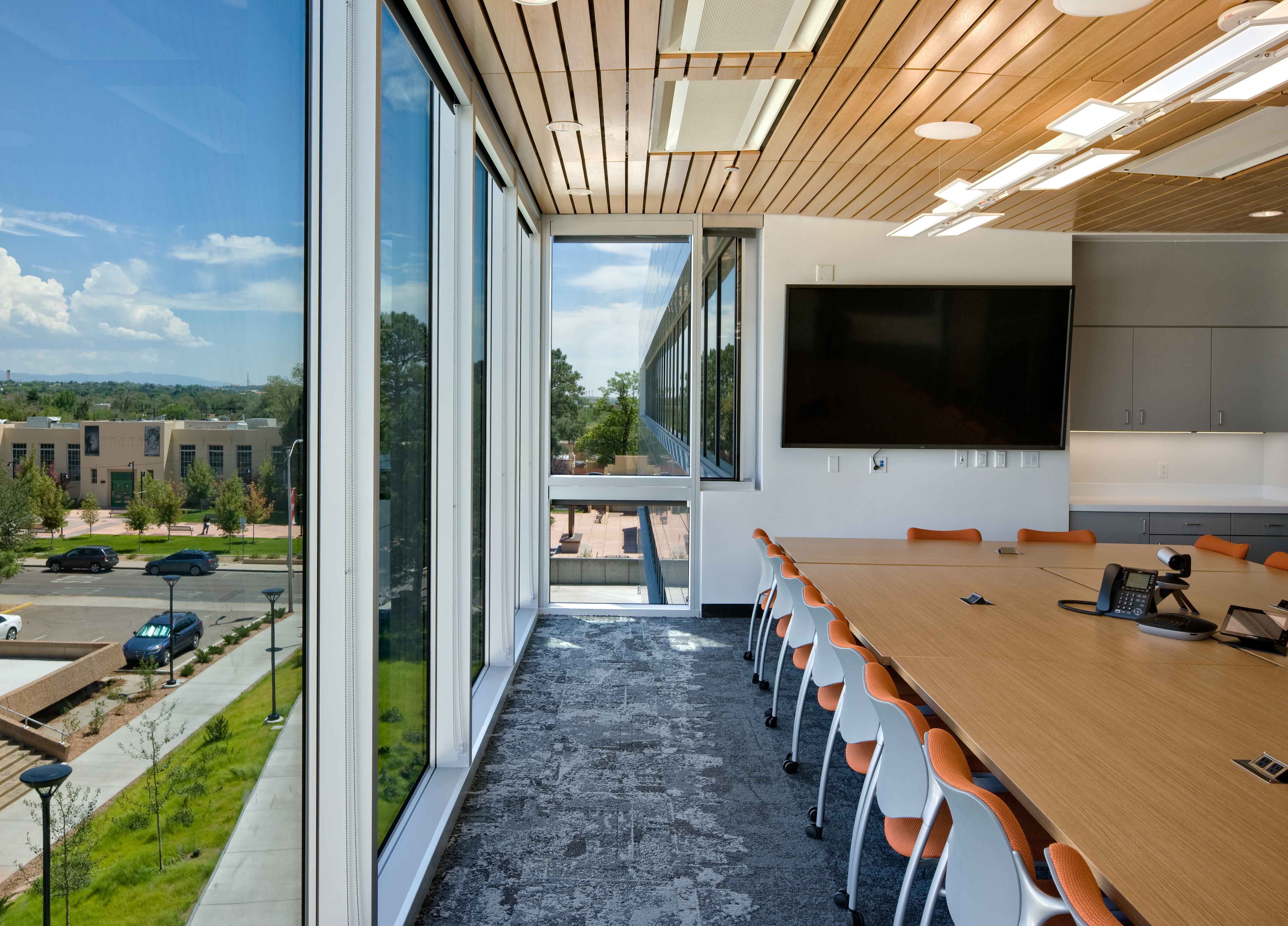 Farris Engineering Center conference room with mountain view